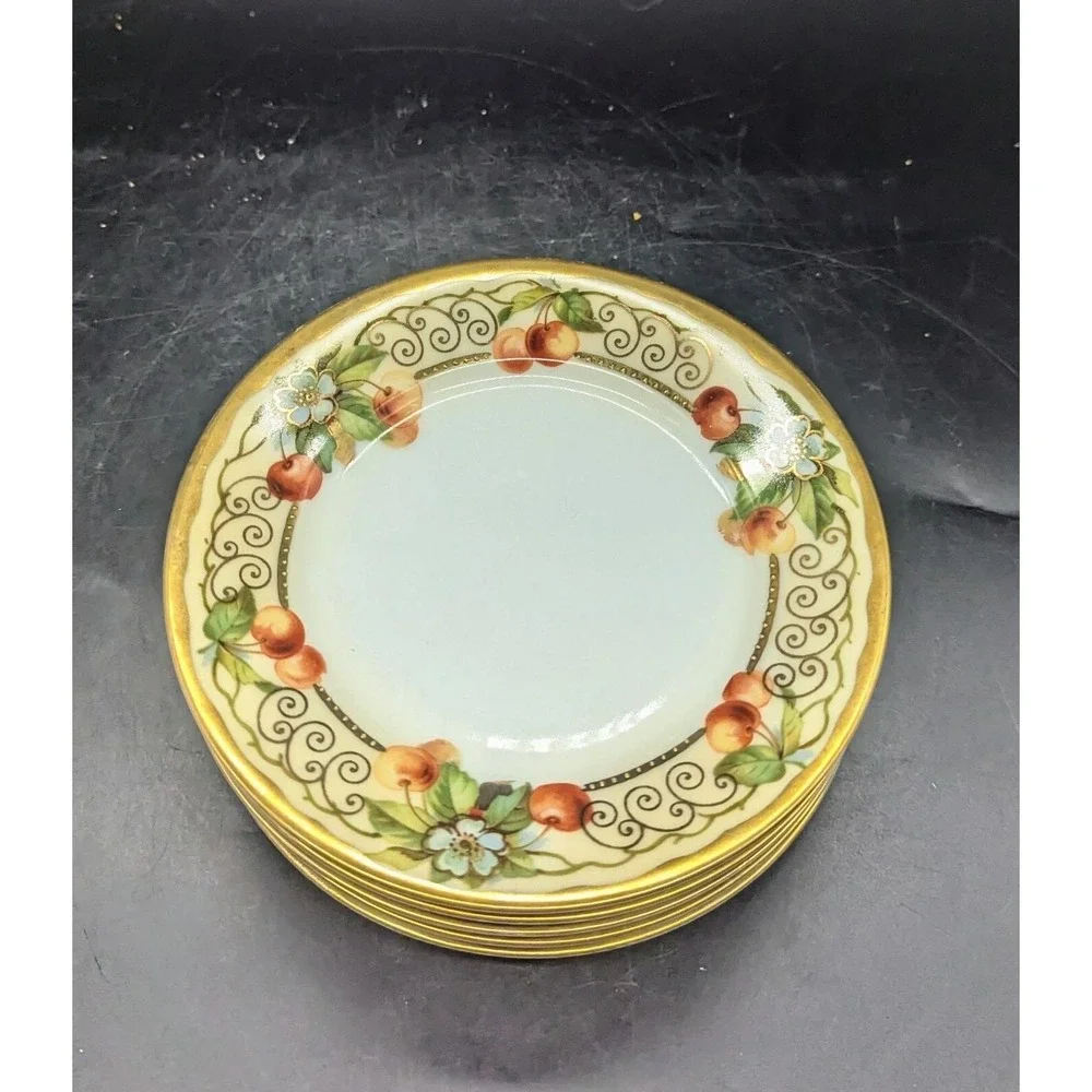 Royal Worcester Evesham Gold Set/5 Bread Butter Plates 5 5/8